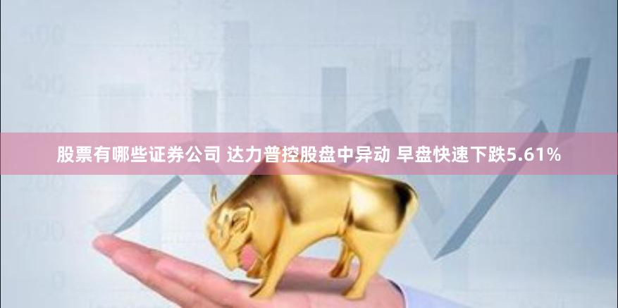 股票有哪些证券公司 达力普控股盘中异动 早盘快速下跌5.61%